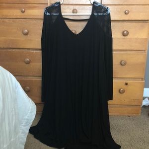 Black American Eagle Midi Dress